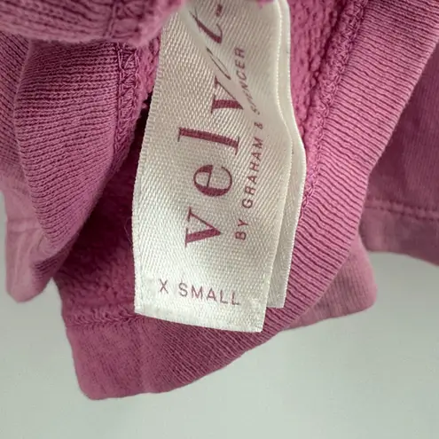 Velvet by Graham & Spencer Sweatshirt Size Extra Small Ombre Crewneck Pullover Pink