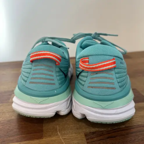 HOKA Womens Sneaker 10 Bondi 7 Training Blue Running Eggshell Athletic Walking