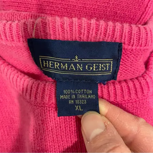 Herman Geist Adorable vintage 90’s pink short sleeve soft cotton sweater
