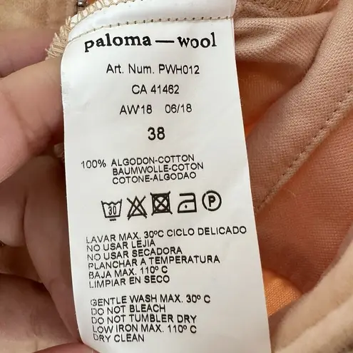 Paloma Wool Paufi Jumpsuit Small Velvet Coverall Utility Boiler One Piece Peach Pink