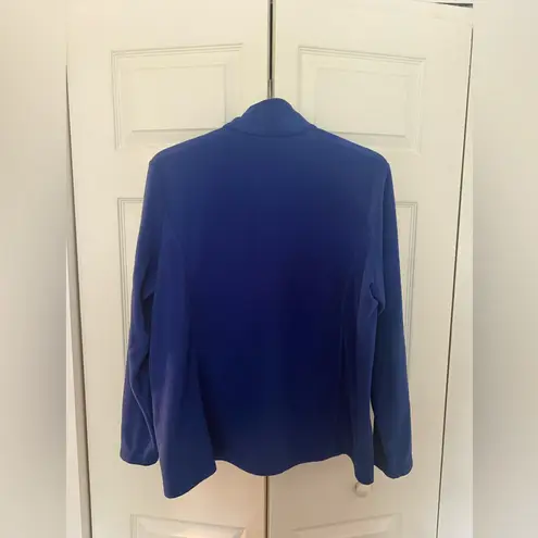 Lands' End Blue Quarter Zip Sweatshirt Royal Blue Women's Pullover Size XL