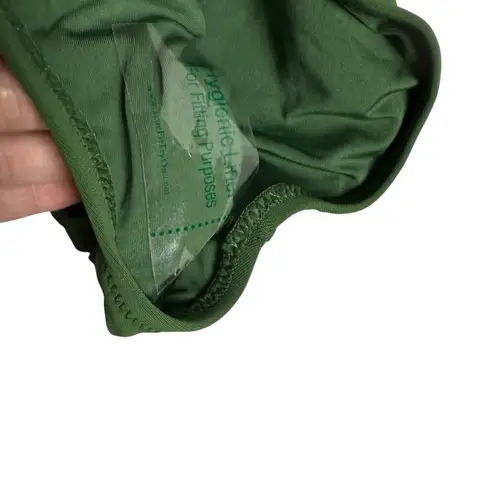 Robin Piccone Ava Sage Green V-Neck Wrap One Piece Swimsuit Size 2