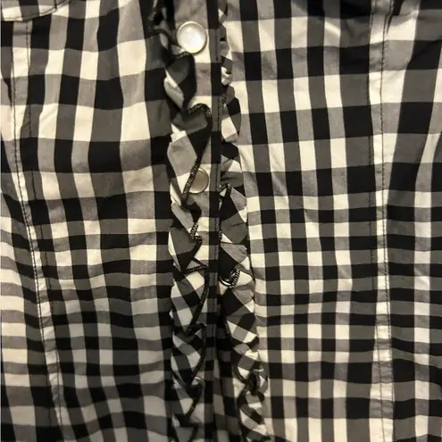 Guess  black and white button down shirt size small