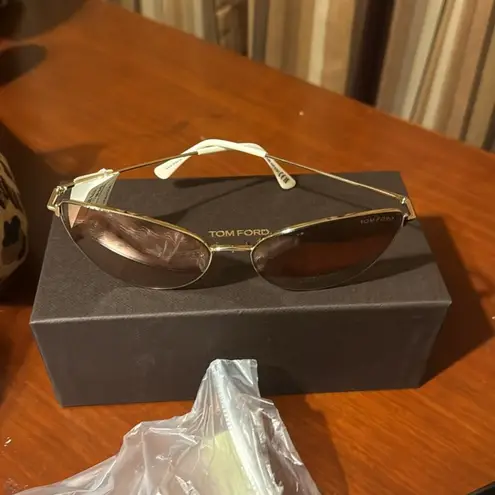 Tom Ford Anais 62mm Cat Eye Sunglasses Pale Gold Copper