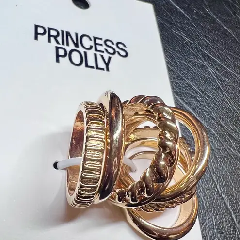 Princess Polly  Gold Ring Set SIZE 9 thumbnail 3
