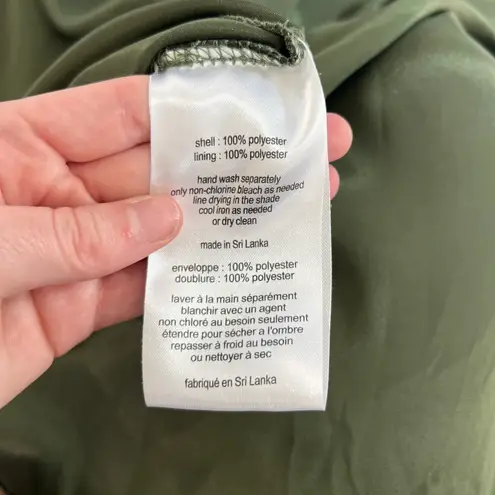 Galina Signature Olive Green Midi Dress Size 6