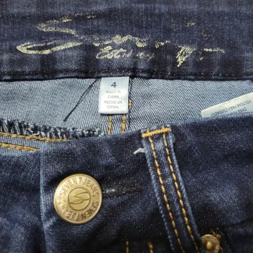 Seven 7 Jeans Seven Jeans Size 4 W28" x L28.5" Seven7 Tummyless High Rise Skinny Jeans Stretch Women's Jeans Women