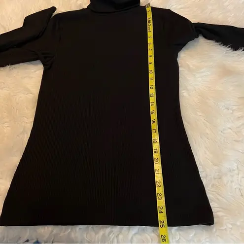 Halogen  Black Ribbed Long Sleeve Turtleneck Women’s Size Small