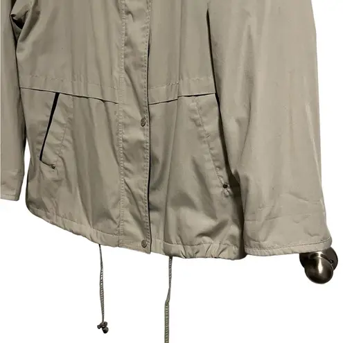 Izzi women Outerwear/Full Zip and Button Tanish Gray Coat, Womens Size 1X