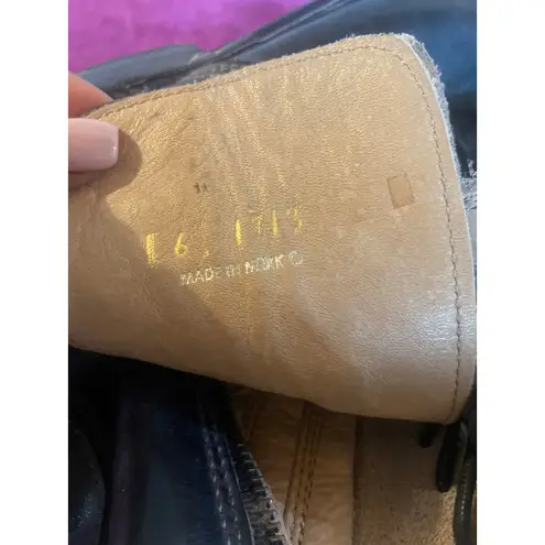 BED STU Bonnie Combat Boots Leather Size 6 Lace Up BADDIE RUGGED GRUNGE FAIRY Black