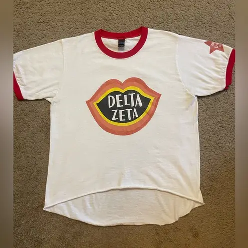 Delta Zeta Cropped Short Sleeve Tee
