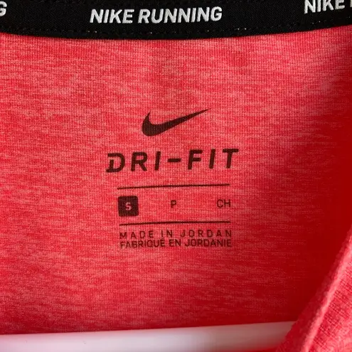 Nike  Running Dri-Fit Heathered Pink/Coral Long Sleeve Shirt