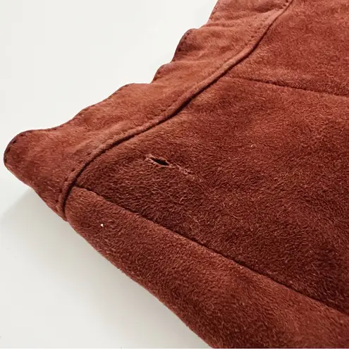 Vintage Western Suede Vest + Skirt Set in Brown | Size M Size M