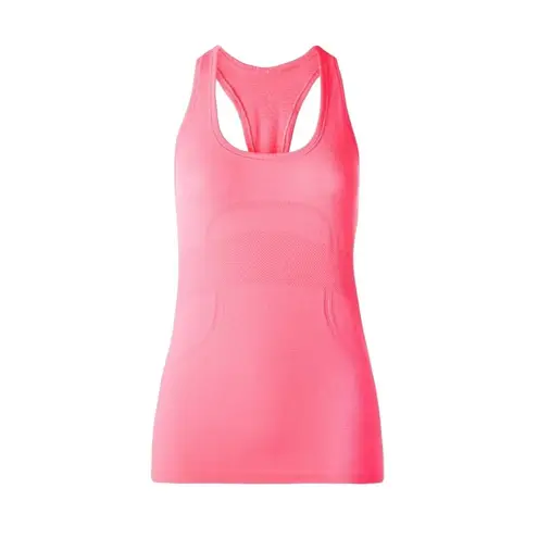 Lululemon  Swiftly Tech Racerback In Heathered Neon Pink Lightweight Run Size 4