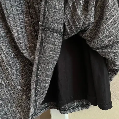 Michael Stars Jasper Poor Boy long sleeve gray rib knit sweater dress