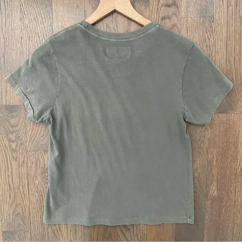 The Great NWT The Little Tee Crew Neck Short Sleeve T-Shirt in Green Size 0 / XS