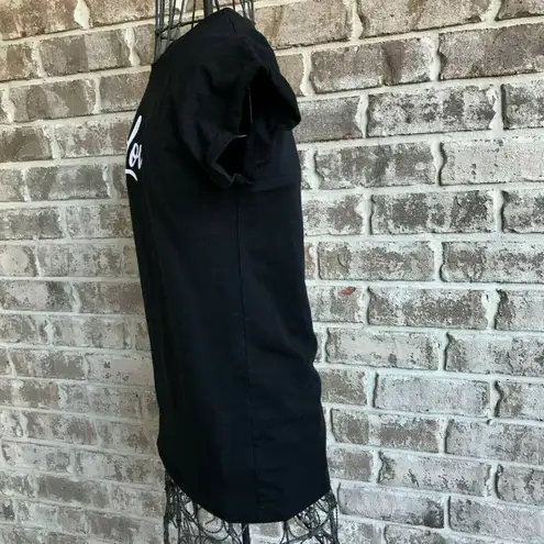 Christian Siriano Love tee top XS Black Short Sleeve Style Casual Trendy…