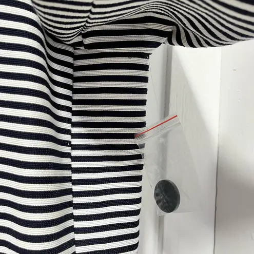 Nwot Katherine New York Navy Blue and white striped three button lined jacked 4