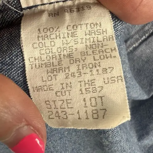 90s Y2K 2000s Size 10 Denim Midi Wrap Skirt Women’s Grunge Streetwear Whimsy USA Blue