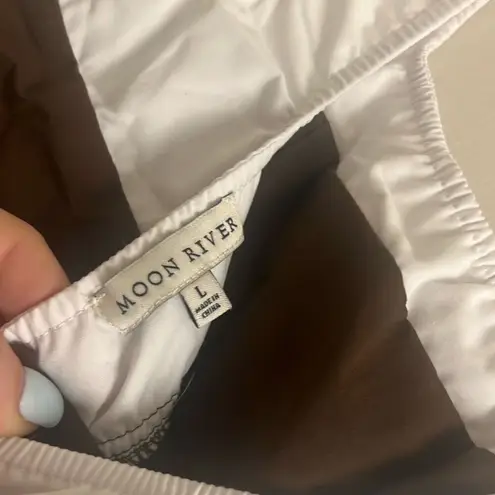 Moon River ✨ Two Tone Drop Waist Peakaboo Sz Large Dress✨