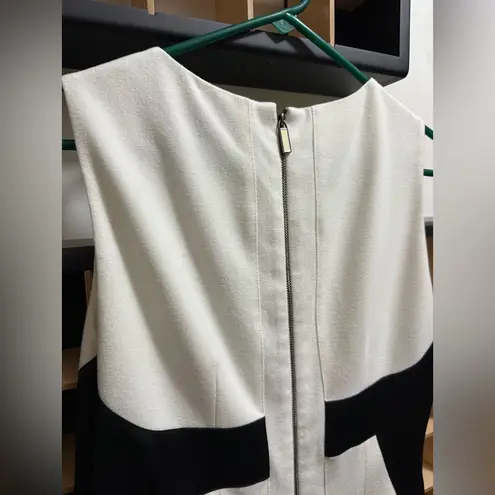 Mod office dress flattering hourglass Black Size 8