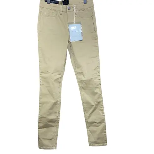 Acne Studios NWT Women's Skin 5 Taupe Skinny Jeans Khaki Tan Size 25 / 32