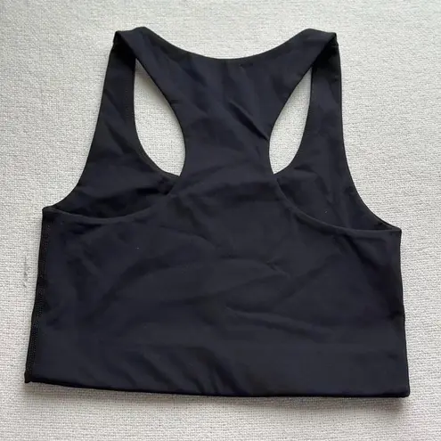 Girlfriend Collective Paloma Racerback Bra in Black, Size Small