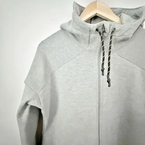 Sweaty Betty  x NORDSTROM | Heather Gray Cross Train Zip Up Hoodie | Size XL