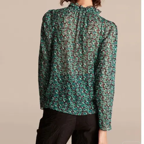 Rebecca Taylor NWT Climbing Rose Silk-Blend Blouse