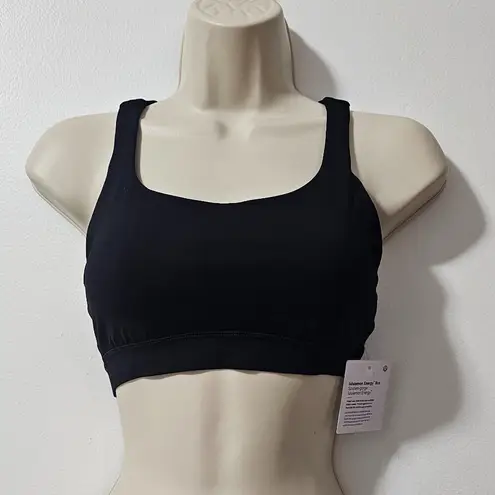 Lululemon  Energy Bra    Black   Womens Sports bras    Size 4 -   LW2EB2S