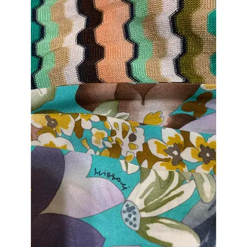 Missoni Made in Italy Silk Knit Jumpsuit 2 in 1 Tube Top Floral Size 44 $3400