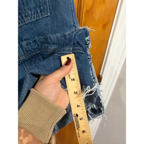 Levi's Levi’s Women’s Denim Shortalls Blue Jean Overalls Shorts Water<Less> Size Small - Image 8