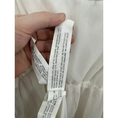 Bershka Maxi Dress Women S White Beach Coastal Fairy Whimsical Minimalist Preppy