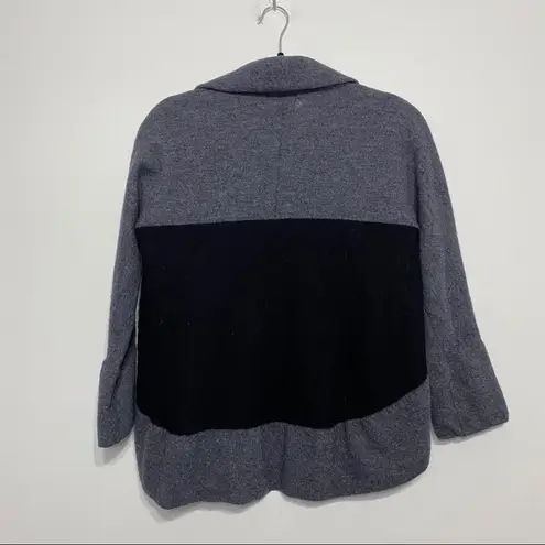 Fenn Wright Manson Gray & Black Merino Wool Open Jacket