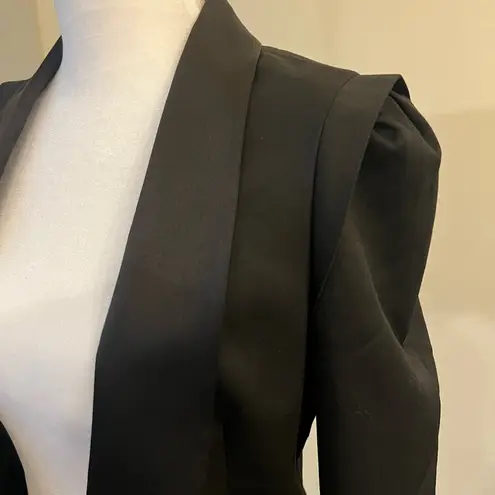 Maje Black Tailored Blazer with Notched Lapels