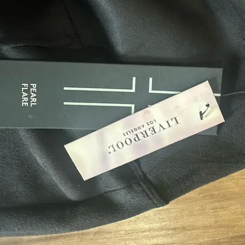 Liverpool  By Los Angeles Black Boot Cut Faux Suede Pants Sz Med NWT