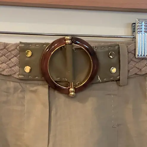 Elie Tahari Wide Leg Dress Pants with Belt Sz 6 Neutral Pants