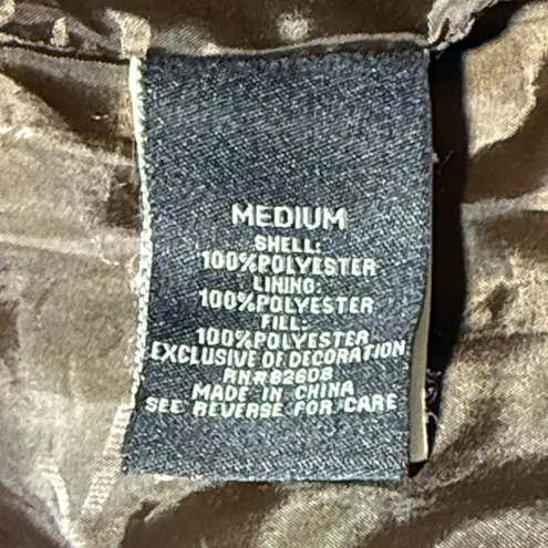 Free Country brown puffer jacket vest women's size medium