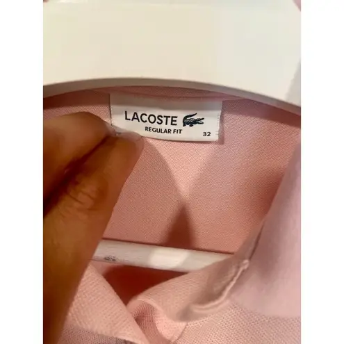 Lacoste Women’s  Polo Shirt Pink Size 32  Preppy Golf