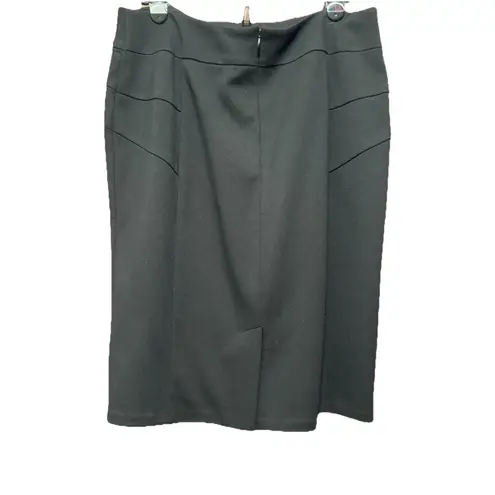 Coldwater Creek Black Pencil Skirt Career Business Women's Size 12