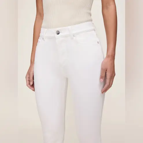 DL1961 NWT $209 Mara Straight Mid Rise Instasculpt Ankle Jeans White SZ-30