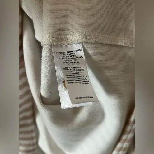 Faherty Legend Sweater Shirt Tannin Stripe sz large