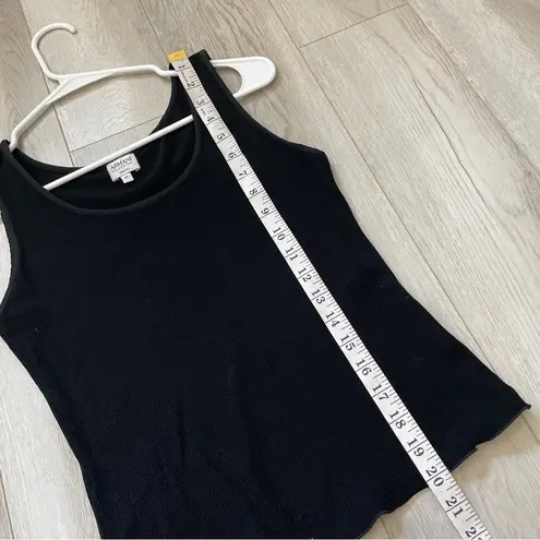 Armani Collezioni Tank Top stretchy fitted womens Black (size 42) chic office