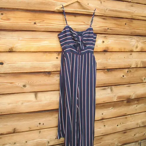 Bardot Revolve Striped Lulu Wide Leg Jumpsuit