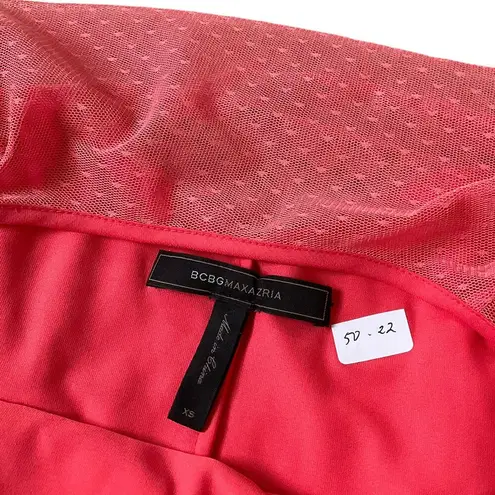 CELINE BCBG Maxazria Coral Short Sleeve Dress Women's Size XS | 50-22