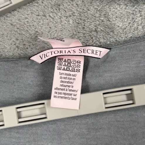 Victoria's Secret  XL Gray DREAM Henley Top Long Sleeve Pajama Sleep Lounge Casual