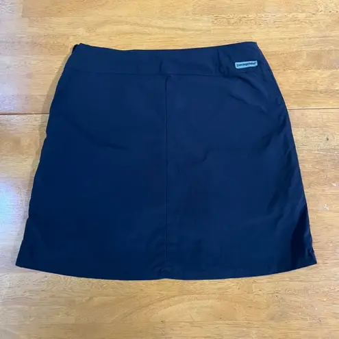 Patagonia  Black Tech Skort Zip Pocket Stretch Golf Tennis Duway Skirt , Size S