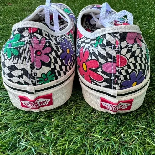 Vans ComfyCush Slip-On Autism Awareness Collection Floral Checkerboard Size 9.5