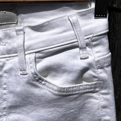 MOTHER The Hustler Ankle Fray Jean in Fairest Of Them All White Size 24