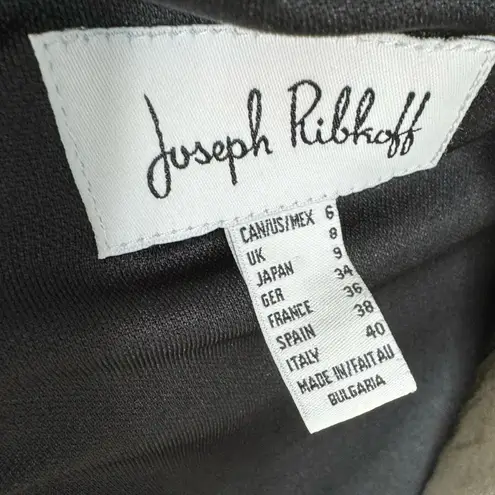 Joseph Ribkoff Strappy Cut Out Black Sheath Dress Size 6